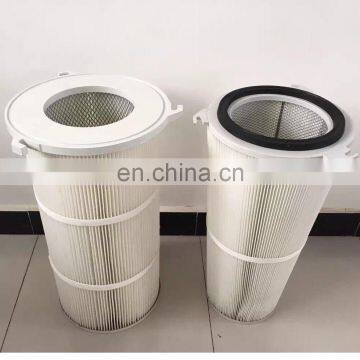 industrial dust collector polyester Three Lugs Pleated Filter cartridge