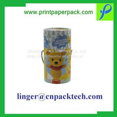 OEM China Factory Paper Custom Printing Cylinder Boxes for Wine photo-2
