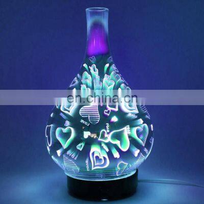 2020 Amazon best selling 3D glass aroma diffuser aroma diffuser home humidifiers