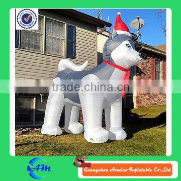 Inflatable Husky Dog Christmas Inflatable Airblown Inflatable cartoon for sale