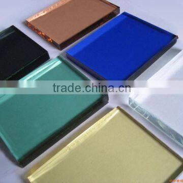 Coated golden yellow film sliver film bronze film Solar Reflective Glass accredit ISO9001&CE certificate