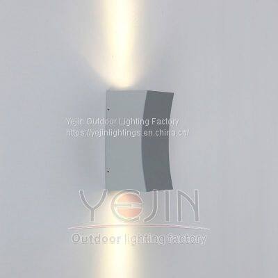 Aluminium Rectangle GU10 Type Up Down Outdoor Wall Light YJ-006S/2 GU10 Socket Lamp photo-3