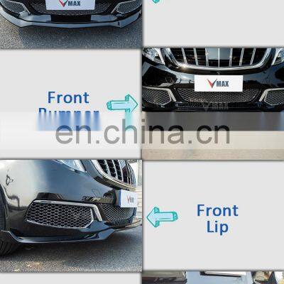 New Car Parts W447 Bodykit Full Body Kit Set PP Upgrad Facelift For V Class W447 V260 V250 Vito Grille Bumpers Diffuser Lip photo-3