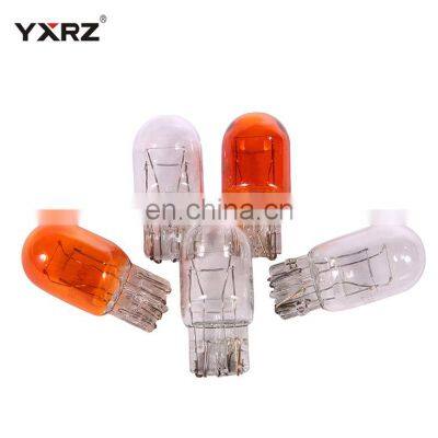 Wholesaler T10 T13 transparent 12V 3W 10W glass mini light auto bulb wedge base instrument halogen motorcycle indicator bulb