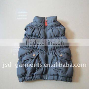 childrens sleeveless padded vest ,2012 Winter Season