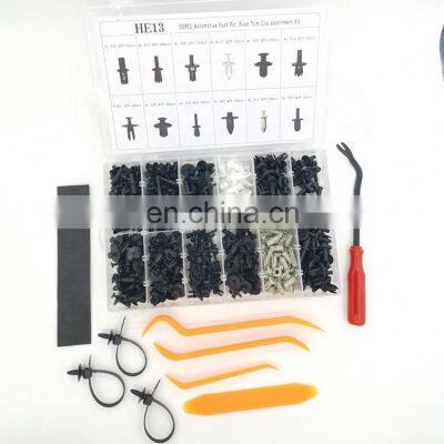 350pcs Universal Mixed automotive plastic clips Nylon Rivet trim clip fastener kit and car clip  Pledge tool