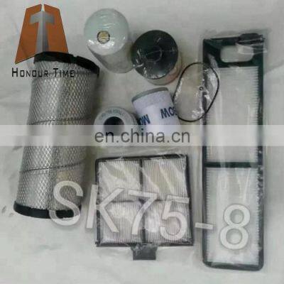 Excavator Filter Series for SK75-8 Fuel /oil/air/air CON /hydraulic Filter photo-3