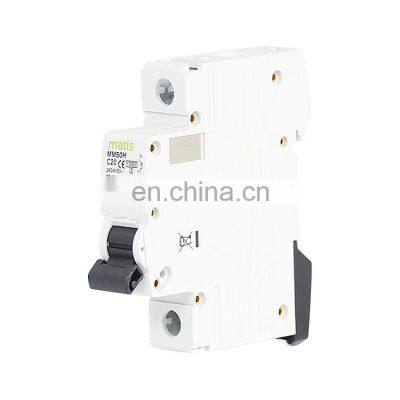 2021 hot selling exquisite safe material Matis MM50H-1P 1-63A 380V 50/60hz electrical miniature circuit breaker