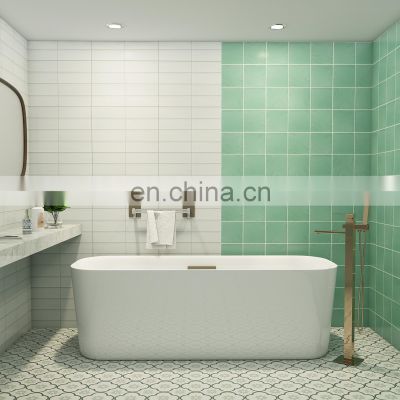 Foshan JBN 200x200mm plain white color cheap brick subway porcelain ceramic tiles for wall C620001