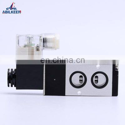 High Precision 4M Series Single Coil DC12V AC220V 4M210-08 Aluminum Alloy Pneumatic Solenoid Control Valve Manufacturer