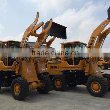 2 Ton Wheel Loader with Joystick , Quick hitch and Hydraulic System loader for sale
