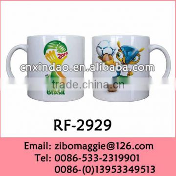 Hot Sale Ceramic Beer Mug for Promotional 2014 World Cup Mug