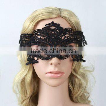 Handmade Vintage Women Dance Party Sexy Hollow Flower Lace Mask photo-2