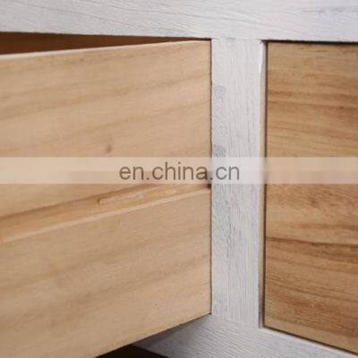 Simple Modern Colorful Wood Chest of Drawers Assembled Living Room Cabinet photo-5