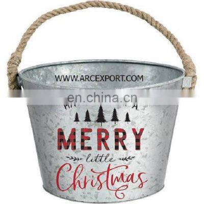 iron handle christmas ice buckets