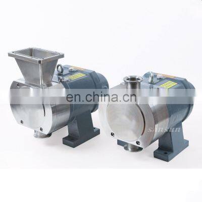 Sanitary Stainless Steel Food Grade Tri-lobe Rotary Lobe Pump for Syrup Shampoo Chocolate High Viscosity Honey