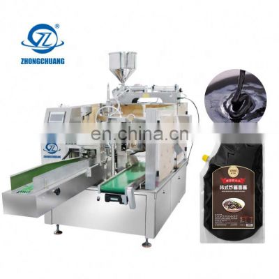 Packing Premade Bag Pouch Doypack Coffee Sachet Water Honey Soap Liquid Automatic Milk Tomato Paste Shampoo Packaging Machine