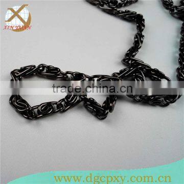 gunmetal chain with clasp for handbag handles