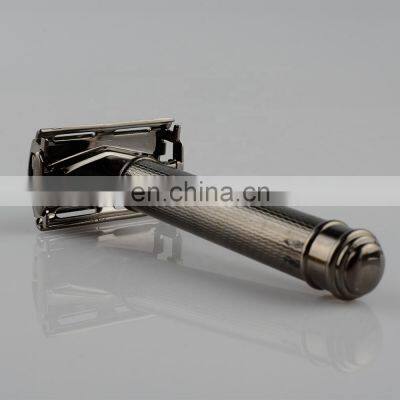 New Design Butterfly Head Colorful Brass Metal Eco-Friendly Black Barber Double Edge Blades Shaving Safety Razor photo-2