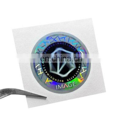 Round Anti-counterfeit Custom Laser Hologram Sticker for Brand Packaging