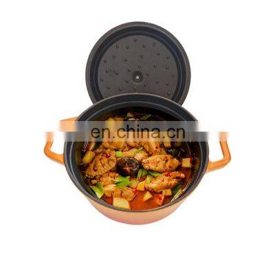 Cast Iron Pots Enamel Insulated Food Warmer Pot Casserole