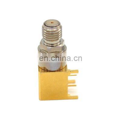 Conector Coaxial SMA diagonal PCB instala conector de interruptores SMa