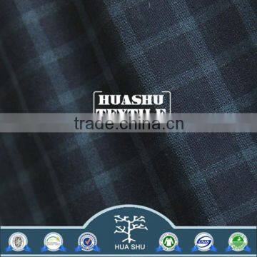 Hot selling wholesale Eco-friendly TR checked fabric for men's wear