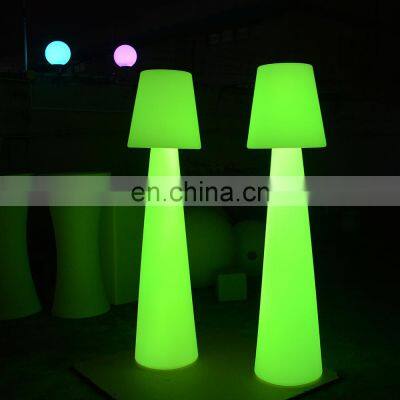 teardrop floor lamp /Modern designer decorative rechargeable garden solar led light lamparas color changing floor lamp