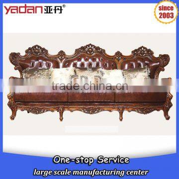 solid wood luxury hand carved new style sofa sofa set modern leather sofa set