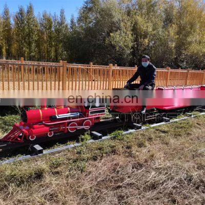 Funfair kids eletric train set amusement park equipment themed park mini tourist electric fun train for sale