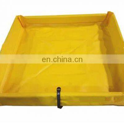 Hot Sale 4' x 6' - 18 Oz. Portable Collapsible PVC Mini Foam Wall Oil Spill Containment Berm For Vehicles Equipment Container photo-2