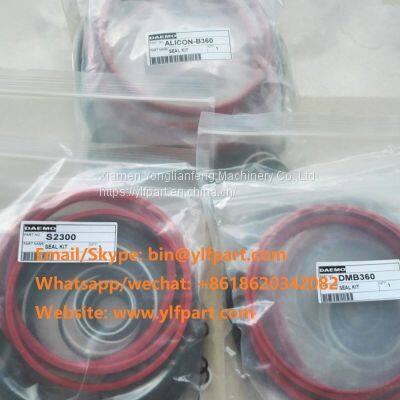 demo s2300 o ring seal kits membrane Daemo DMB360 hydraulic rock breaker hammer ALICON-B360 stamp kitsprice