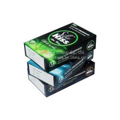 Kondom Natural Spike Classic With Ce Certificate Vegan Non Latex For Life Lubricated Male 185*52mm Orange Flavor Condom photo-4