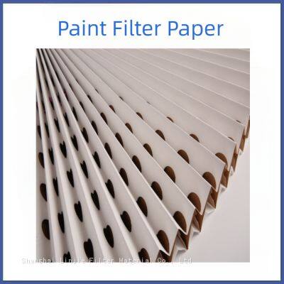 Folding filter paper paint mist filter paper W-type paint filter paper