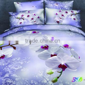 2014 latest Floral 3D Bedding set, flower bedding set made in china