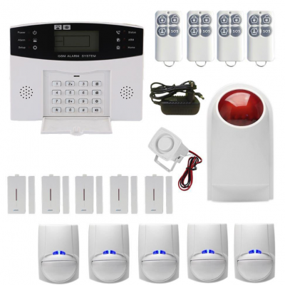 Wireless home GSM anti-theft alarm, wireless infrared home alarm, door and window anti-theft alarm system/alarm