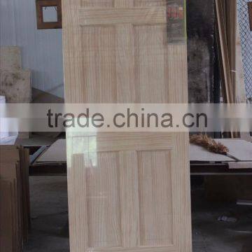 Pine wood glass exterior door jamb