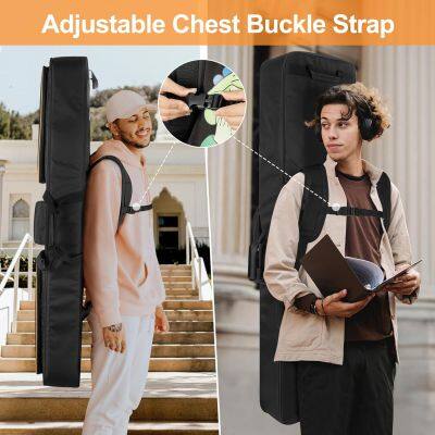 Soft Piano Bag With Padded Handle And Detachable Shoulder Strap, Travel Keyboard Gig Bag photo-4