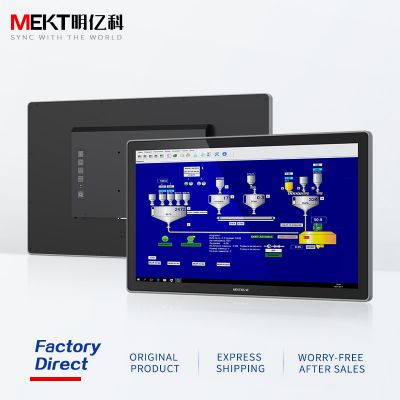 1633*768/1080P 1000cd 19/18.5 Inch Industrial Capacitive Touch Screen Embedded Monitor Front Panel IP65 Waterproof HDMI/DP/VGA Wall Mount