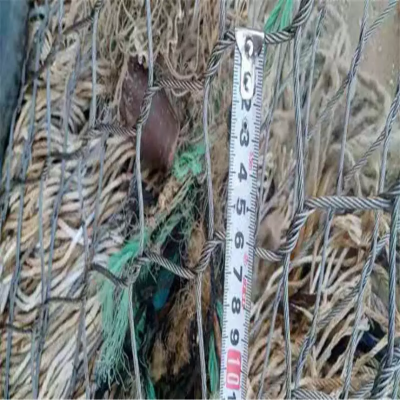 SS316 Ferrule Diamond Flexible Inox Stainless Steel Wire Cable Net Rope Mesh photo-3