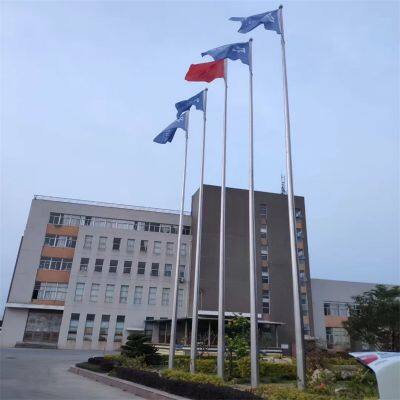 9-Meter Tapered 304 Stainless Steel Outdoor Flagpole, Electric and Hand-Cranked Lifting, Suitable for Kindergartens, Construction Sites and Schools photo-2