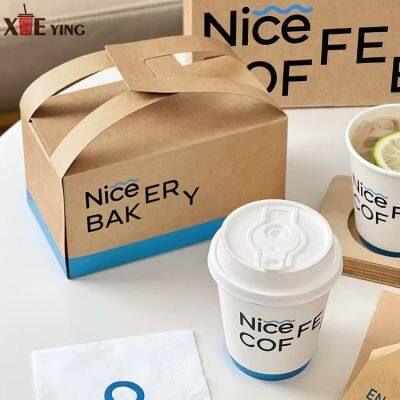 Custom Paper Fast Food Fried Chicken Take Out Burger Boxes Cardboard French Fries Fried Chicken Wing Paper Packaging Box Design