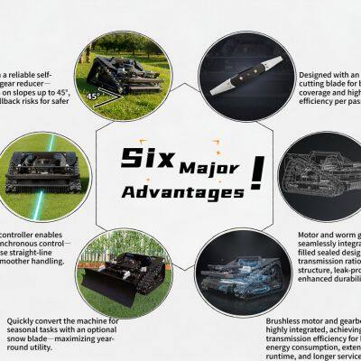 Vigorun Tech VTLM600 Low Maintenance RC Mower Integrated Brushless Drive System With Required Loncin 224cc OHV 4.5kW CE EPA photo-6