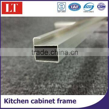 Brushed finish aluminium door lever handles