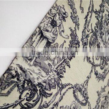 High quality wholesale jacquard sofa fabric linen polyester material