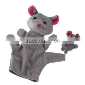 2014 new design plush mouse hand puppet