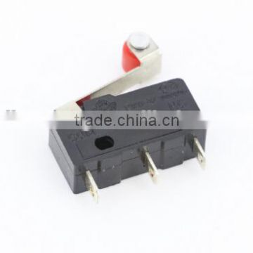 3Pin All New Limit Switch With Pulley N/O N/C 5A250VAC KW11-3Z Mini Micro Switch Factory direct sale