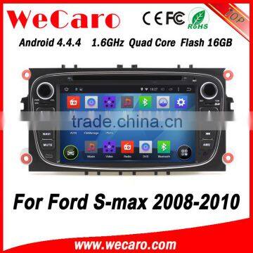 Wecaro WC-FU7608 Android 4.4.4 dvd player 1024*600 for ford s-max car gps navigation 2008 2009 2010 Steering Wheel Control