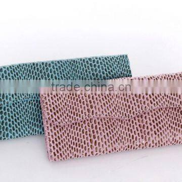 Fake snake leather women wallet