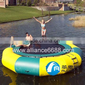 factory inflatable water trampoline Dia 7m aqua game